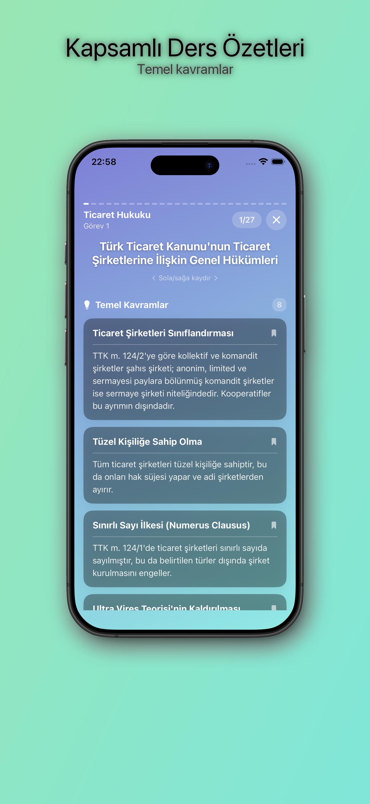 Kapsamlı Ders Özetleri