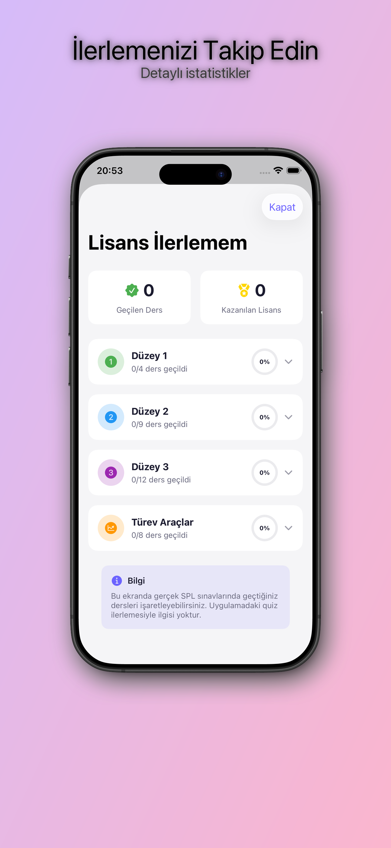 İlerlemenizi Takip Edin